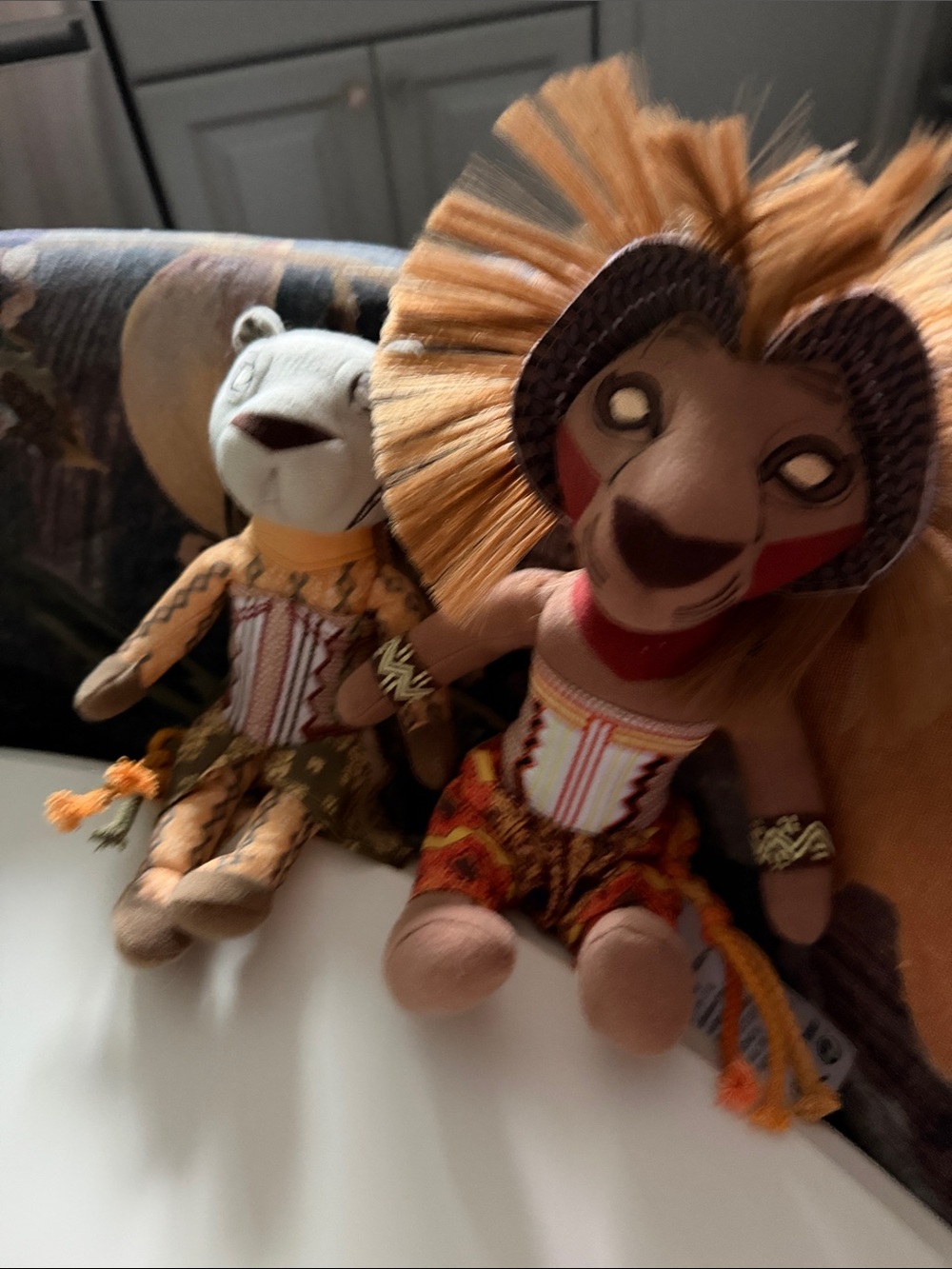 Lion along the muscle plush